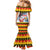 Deutschland Frohe Weihnachten Mermaid Dress Funny Der Weihnachtsmann and Krampus Drink Beer Together - Wonder Print Shop