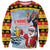 Deutschland Frohe Weihnachten Sweatshirt Funny Der Weihnachtsmann and Krampus Drink Beer Together - Wonder Print Shop