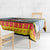 Deutschland Frohe Weihnachten Tablecloth Funny Der Weihnachtsmann and Krampus Drink Beer Together - Wonder Print Shop