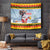 Deutschland Frohe Weihnachten Tapestry Funny Der Weihnachtsmann and Krampus Drink Beer Together - Wonder Print Shop