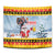 Deutschland Frohe Weihnachten Tapestry Funny Der Weihnachtsmann and Krampus Drink Beer Together - Wonder Print Shop