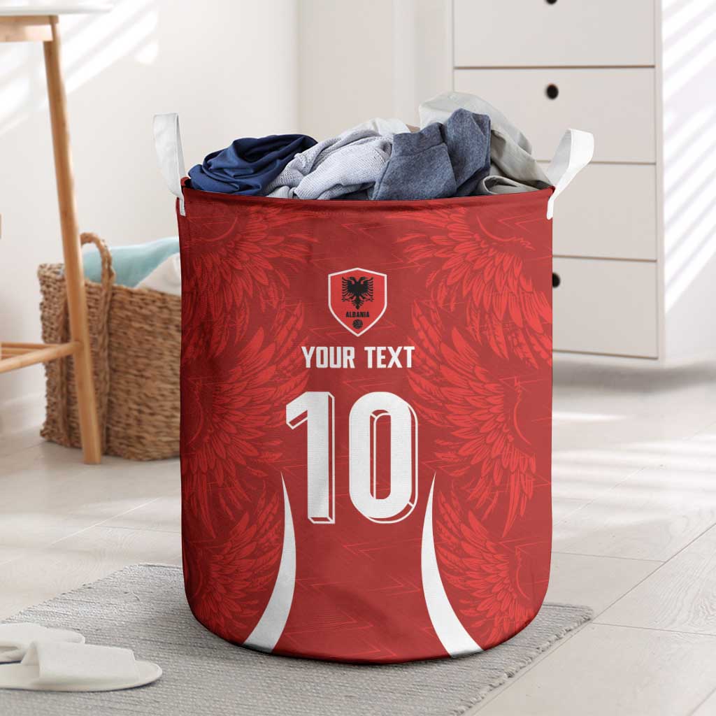 Custom Albania National Football Laundry Basket The Wings Sporty Style - Wonder Print Shop