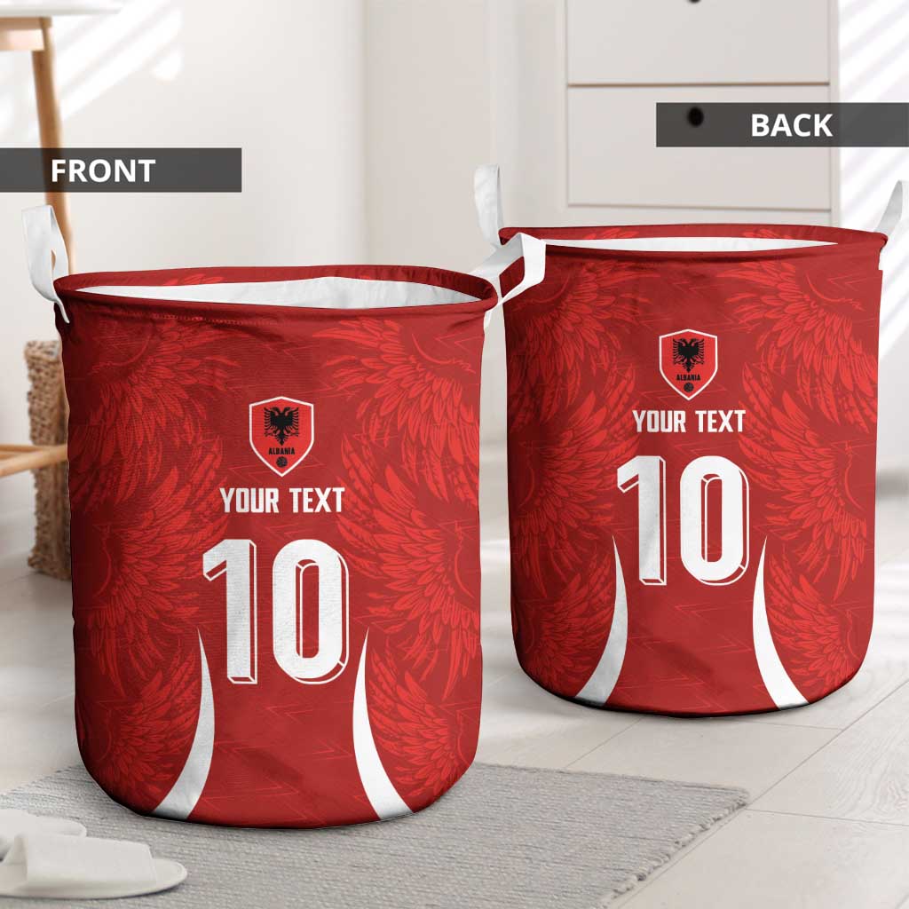 Custom Albania National Football Laundry Basket The Wings Sporty Style - Wonder Print Shop