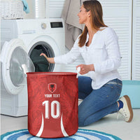 Custom Albania National Football Laundry Basket The Wings Sporty Style - Wonder Print Shop