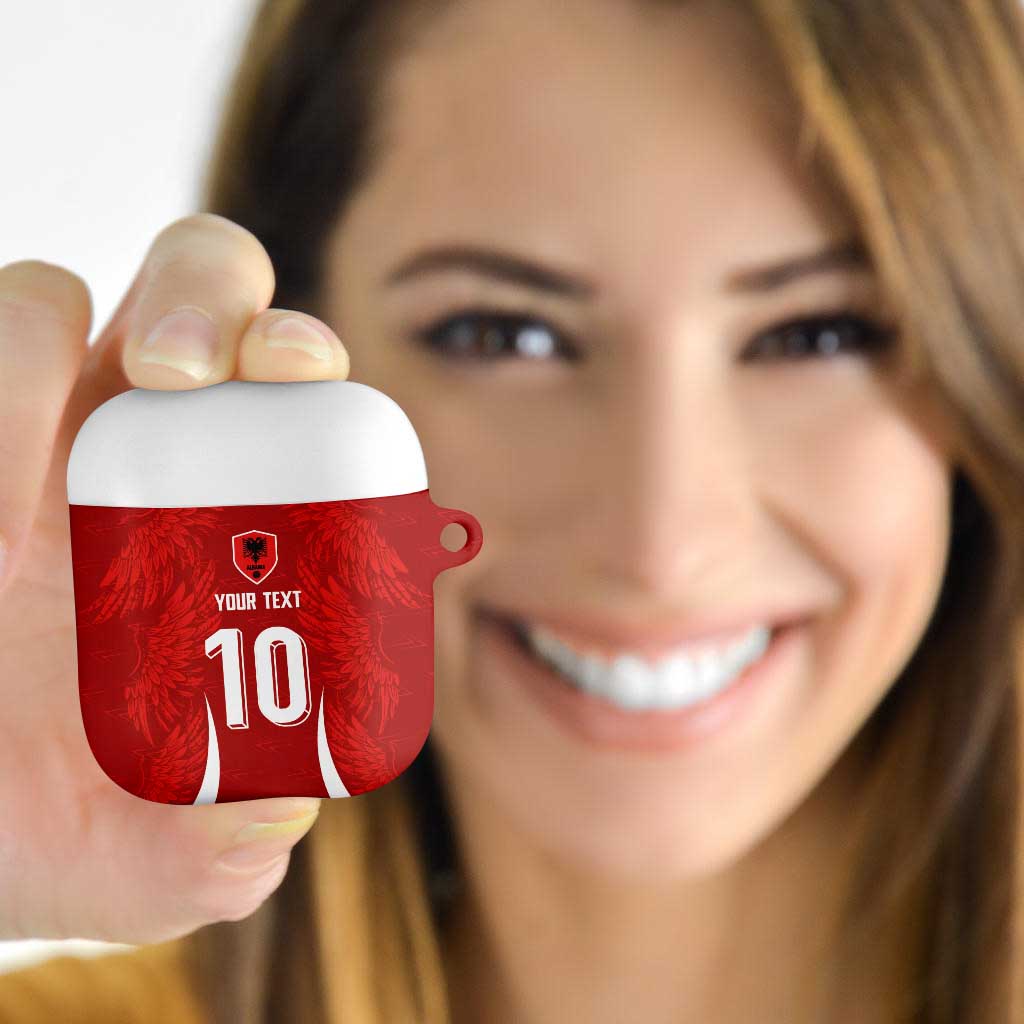 Custom Albania National Football AirPods Case The Wings Sporty Style - Wonder Print Shop