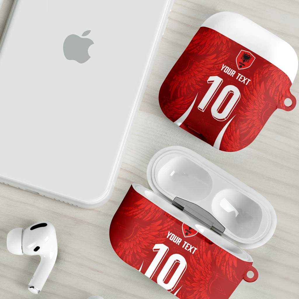 Custom Albania National Football AirPods Case The Wings Sporty Style - Wonder Print Shop