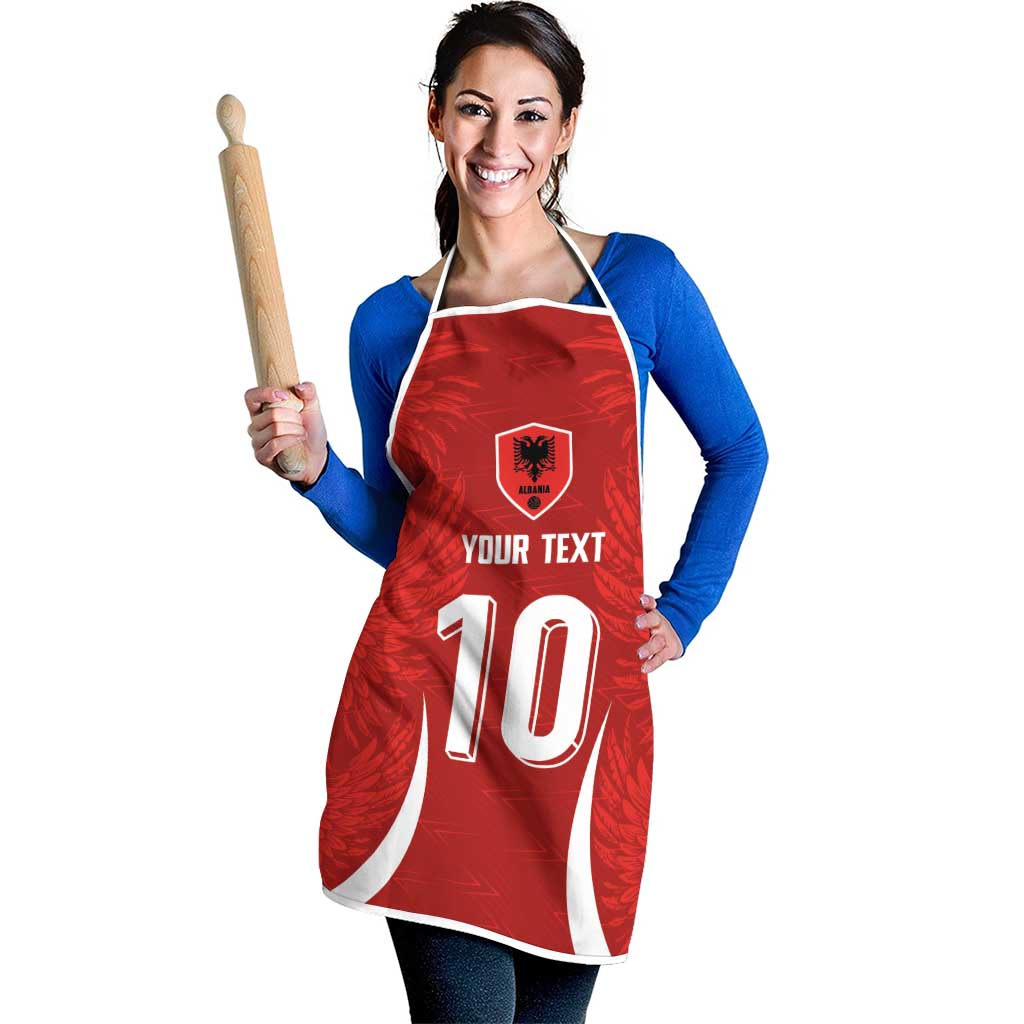 Custom Albania National Football Apron The Wings Sporty Style - Wonder Print Shop
