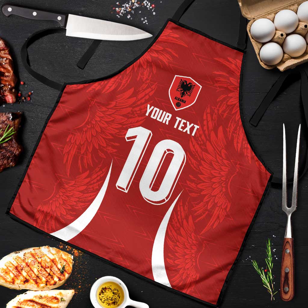 Custom Albania National Football Apron The Wings Sporty Style - Wonder Print Shop