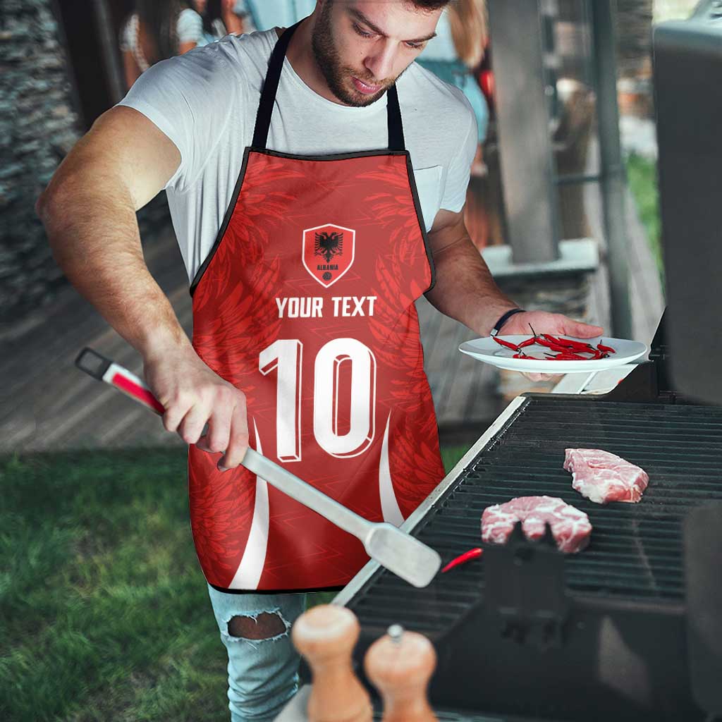 Custom Albania National Football Apron The Wings Sporty Style - Wonder Print Shop