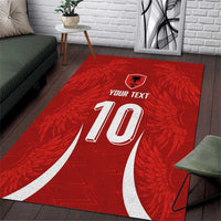 Custom Albania National Football Area Rug The Wings Sporty Style - Wonder Print Shop