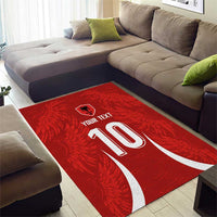 Custom Albania National Football Area Rug The Wings Sporty Style - Wonder Print Shop
