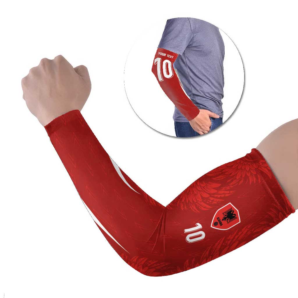 Custom Albania National Football Arm Sleeves The Wings Sporty Style - Wonder Print Shop