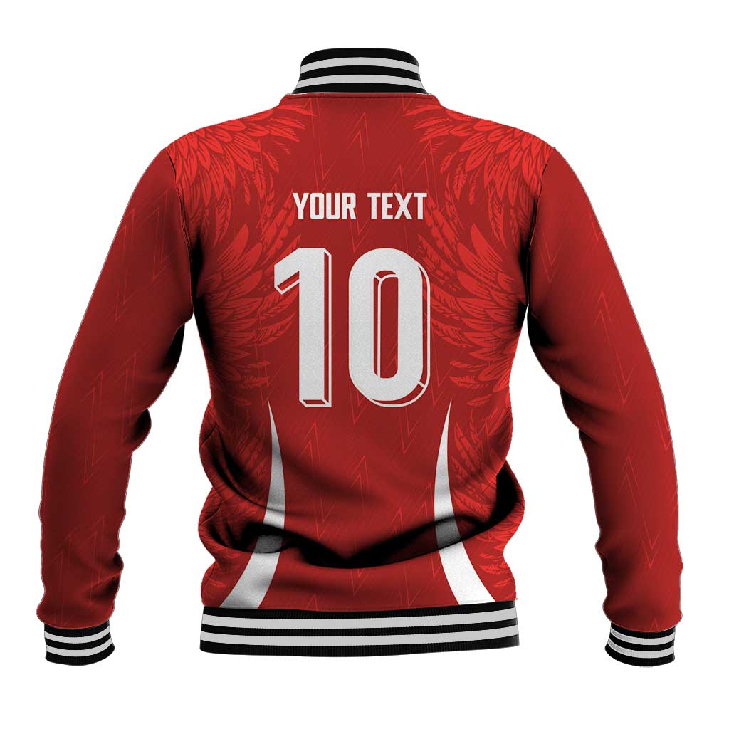 Custom Albania National Football Baseball Jacket The Wings Sporty Style - Wonder Print Shop