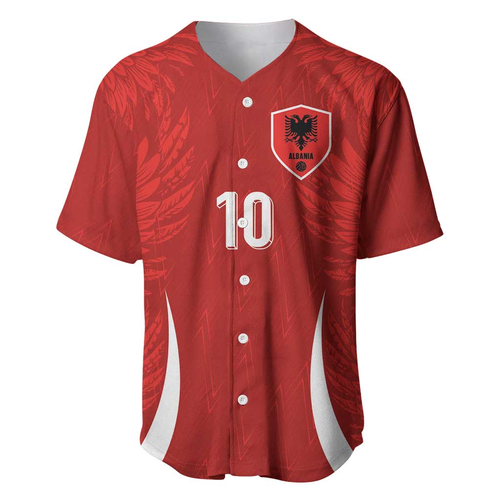 Custom Albania National Football Baseball Jersey The Wings Sporty Style - Wonder Print Shop