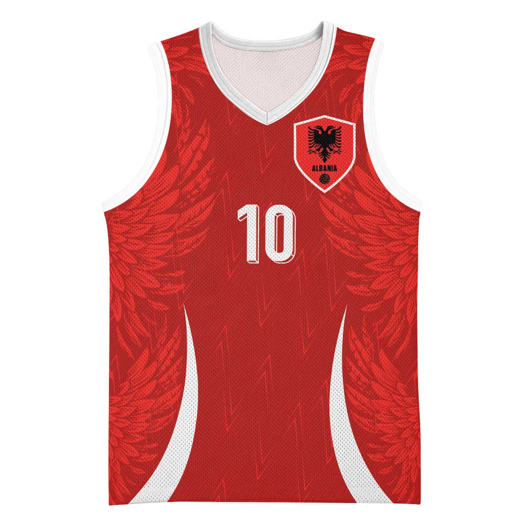 Custom Albania National Football Basketball Jersey The Wings Sporty Style - Wonder Print Shop