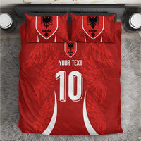 Custom Albania National Football Bedding Set The Wings Sporty Style - Wonder Print Shop