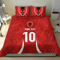 Custom Albania National Football Bedding Set The Wings Sporty Style - Wonder Print Shop