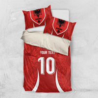 Custom Albania National Football Bedding Set The Wings Sporty Style - Wonder Print Shop