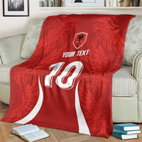 Custom Albania National Football Blanket The Wings Sporty Style - Wonder Print Shop