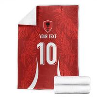 Custom Albania National Football Blanket The Wings Sporty Style - Wonder Print Shop