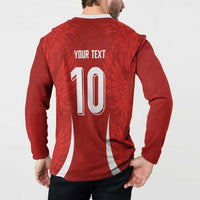 Custom Albania National Football Button Sweatshirt The Wings Sporty Style - Wonder Print Shop