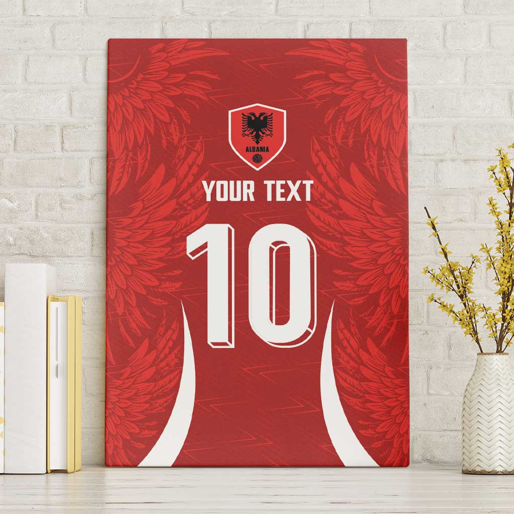 Custom Albania National Football Canvas Wall Art The Wings Sporty Style - Wonder Print Shop
