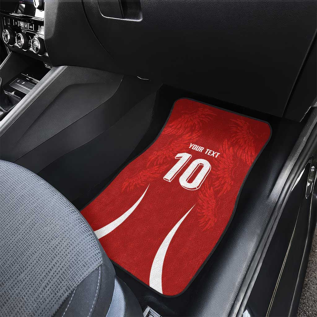Custom Albania National Football Car Mats The Wings Sporty Style - Wonder Print Shop
