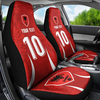 Custom Albania National Football Car Seat Cover The Wings Sporty Style - Wonder Print Shop