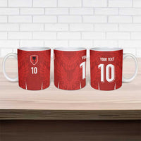Custom Albania National Football Ceramic Mug The Wings Sporty Style - Wonder Print Shop