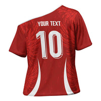 Custom Albania National Football Cross Shoulder Shirt The Wings Sporty Style - Wonder Print Shop