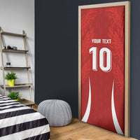 Custom Albania National Football Door Cover The Wings Sporty Style - Wonder Print Shop