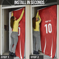Custom Albania National Football Door Cover The Wings Sporty Style - Wonder Print Shop