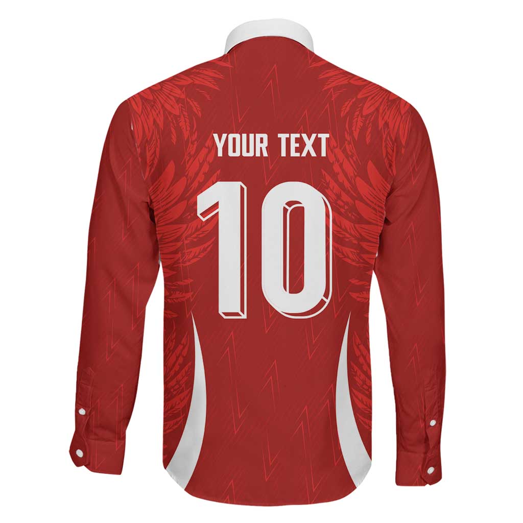 Custom Albania National Football Family Matching Long Sleeve Bodycon Dress and Hawaiian Shirt The Wings Sporty Style - Wonder Print Shop