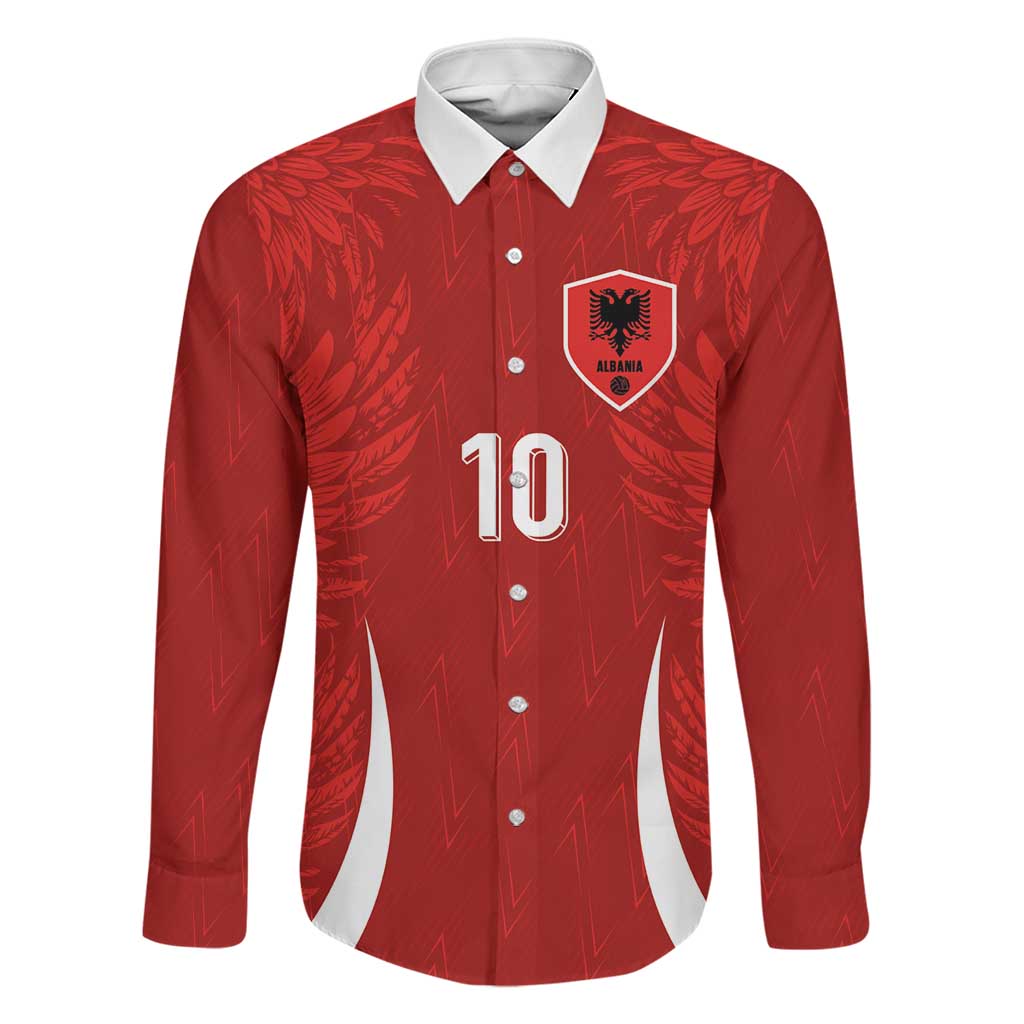 Custom Albania National Football Family Matching Mermaid Dress and Hawaiian Shirt The Wings Sporty Style - Wonder Print Shop