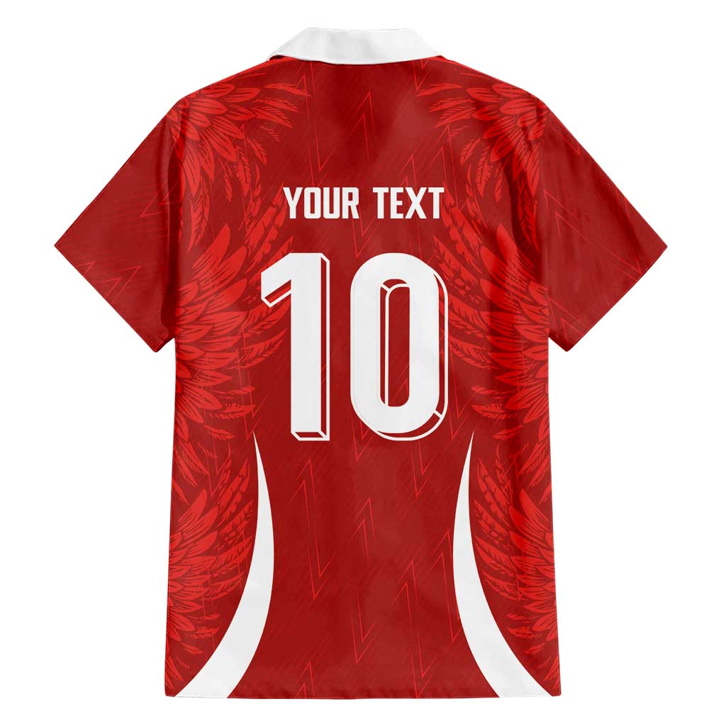 Custom Albania National Football Family Matching Short Sleeve Bodycon Dress and Hawaiian Shirt The Wings Sporty Style - Wonder Print Shop