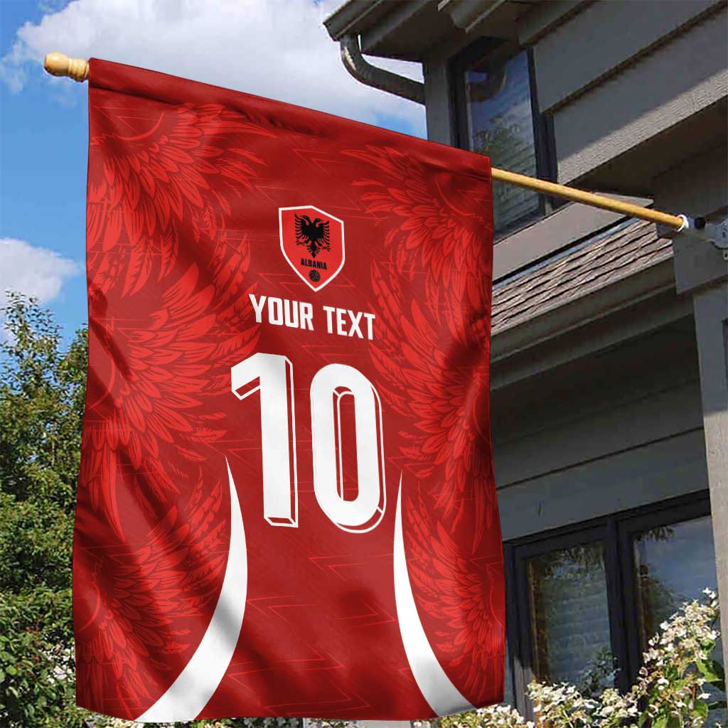 Custom Albania National Football Garden Flag The Wings Sporty Style - Wonder Print Shop