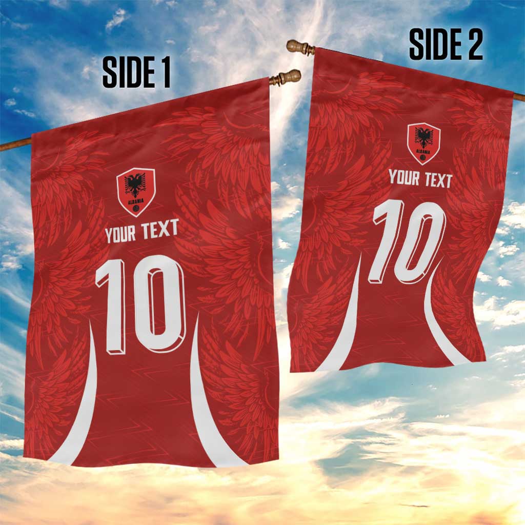 Custom Albania National Football Garden Flag The Wings Sporty Style - Wonder Print Shop