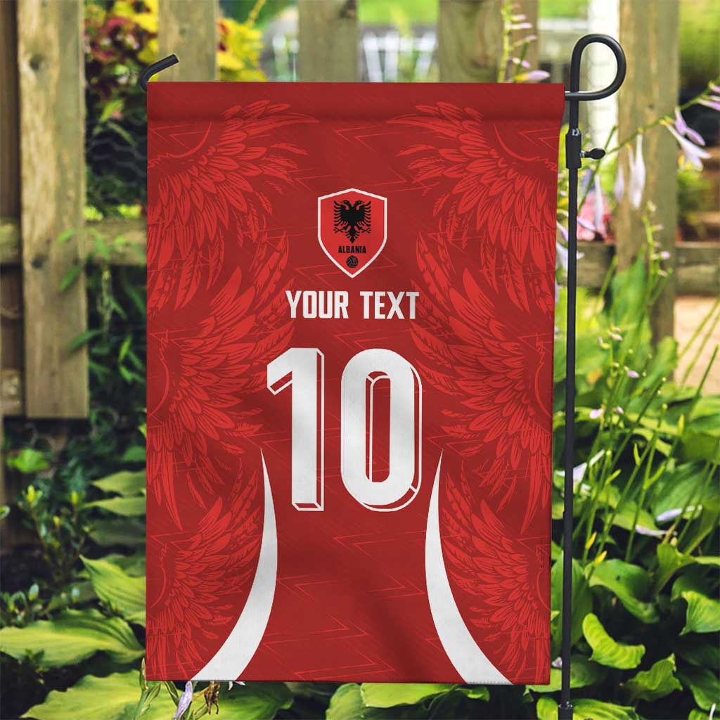 Custom Albania National Football Garden Flag The Wings Sporty Style - Wonder Print Shop