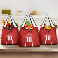 Custom Albania National Football Grocery Bag The Wings Sporty Style - Wonder Print Shop