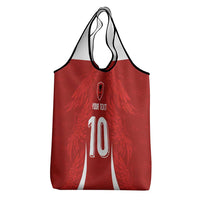 Custom Albania National Football Grocery Bag The Wings Sporty Style - Wonder Print Shop