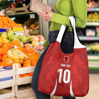 Custom Albania National Football Grocery Bag The Wings Sporty Style - Wonder Print Shop