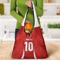 Custom Albania National Football Grocery Bag The Wings Sporty Style - Wonder Print Shop