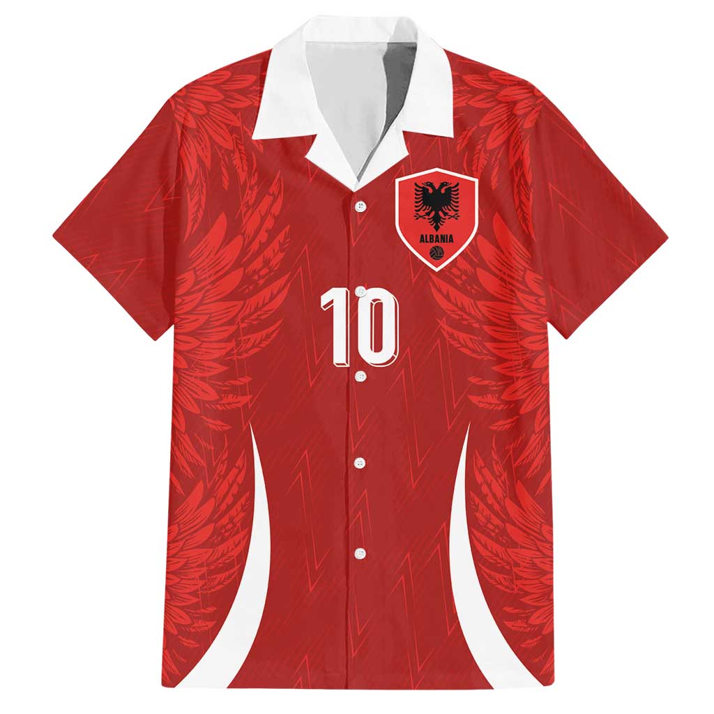 Custom Albania National Football Hawaiian Shirt The Wings Sporty Style - Wonder Print Shop
