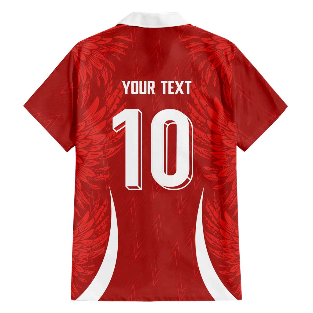 Custom Albania National Football Hawaiian Shirt The Wings Sporty Style - Wonder Print Shop