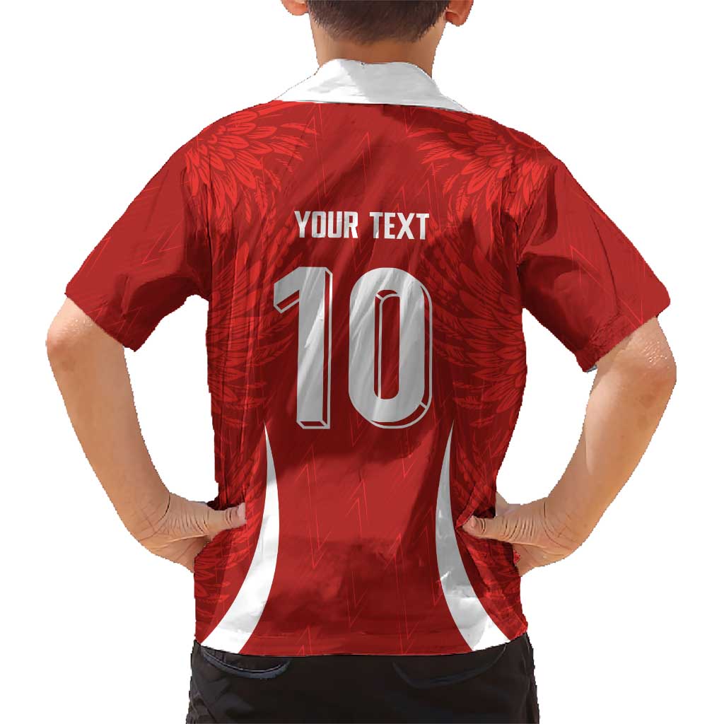 Custom Albania National Football Hawaiian Shirt The Wings Sporty Style - Wonder Print Shop
