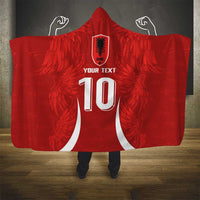 Custom Albania National Football Hooded Blanket The Wings Sporty Style - Wonder Print Shop