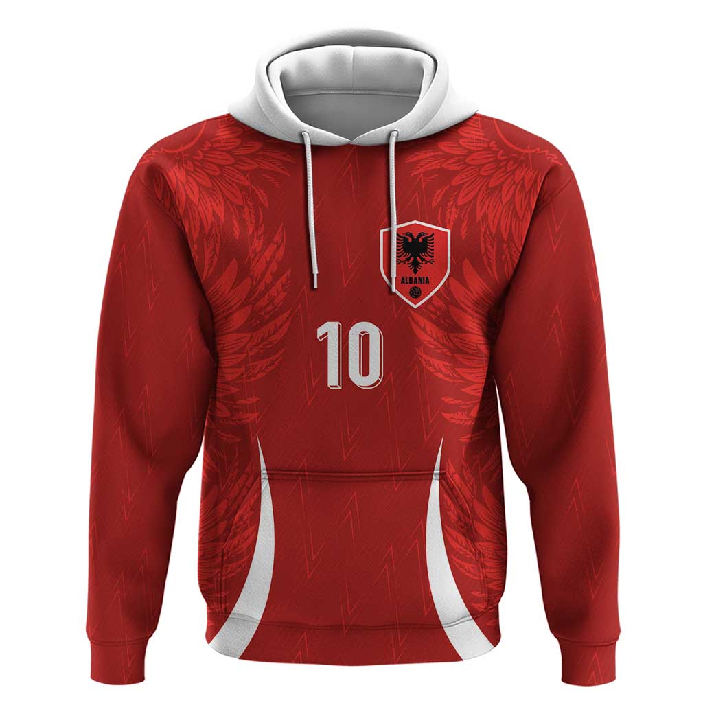 Custom Albania National Football Hoodie The Wings Sporty Style - Wonder Print Shop
