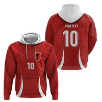 Custom Albania National Football Hoodie The Wings Sporty Style - Wonder Print Shop