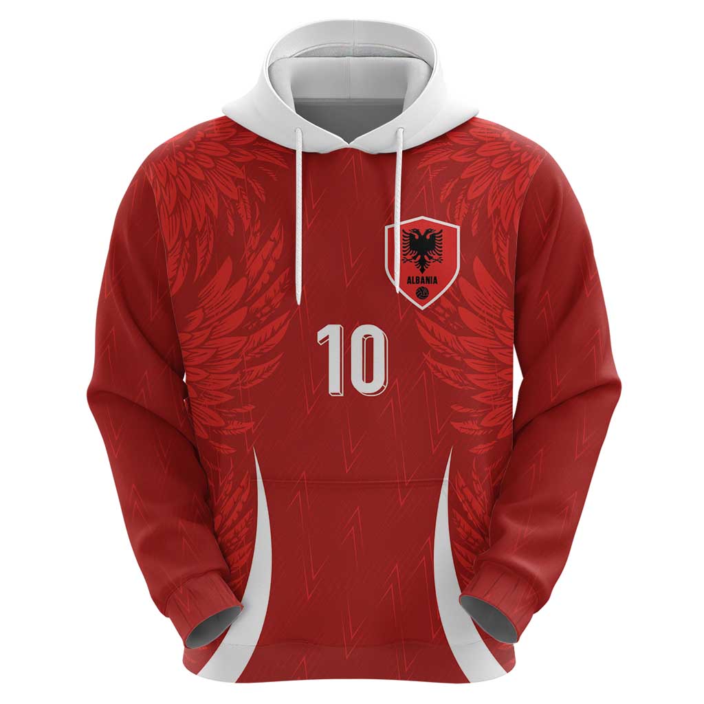 Custom Albania National Football Hoodie The Wings Sporty Style - Wonder Print Shop