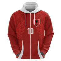 Custom Albania National Football Hoodie The Wings Sporty Style - Wonder Print Shop